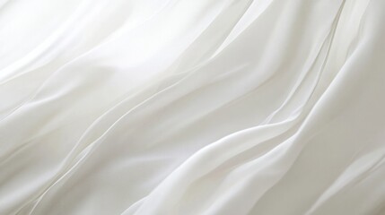 Obraz premium Soft white fabric draped elegantly.