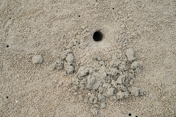 Sandy beach image at Hua Hin District, Prachuap Khiri Khan Province, Thailand for background.