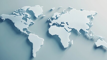 Naklejka premium Stylized world map on a textured background.