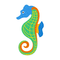 Fototapeta premium Sea Horse vector illustration