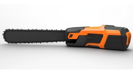 Fototapeta premium Battery-Powered Chainsaw for Efficient Wood Cutting Tasks