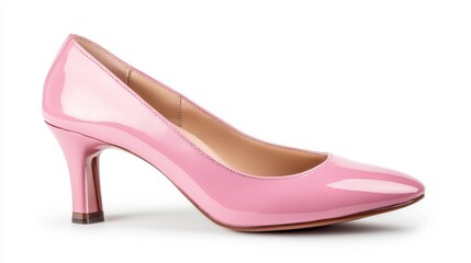 Pair of pink high heel womens shoes
