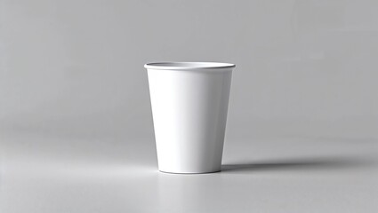 white coffee paper cup mock-up with lid