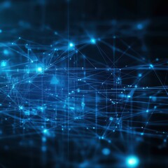 Obraz premium Smart grid network showing energy management and data flow optimization