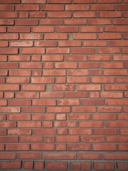 Obraz premium Rich, deep red brick wall texture, aged and weathered, retro,building,aged