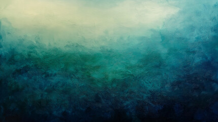 Obraz premium an Abstract watercolor background in shades of green and blue with a gradient effect from light to dark background