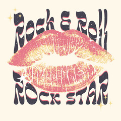 Rockstar vector artwork.Rock music poster design. Rock and roll vintage print design. Retro artwork for apparel, posters, background, and others. Rock world tour artwork. Retro music vintage artwork.