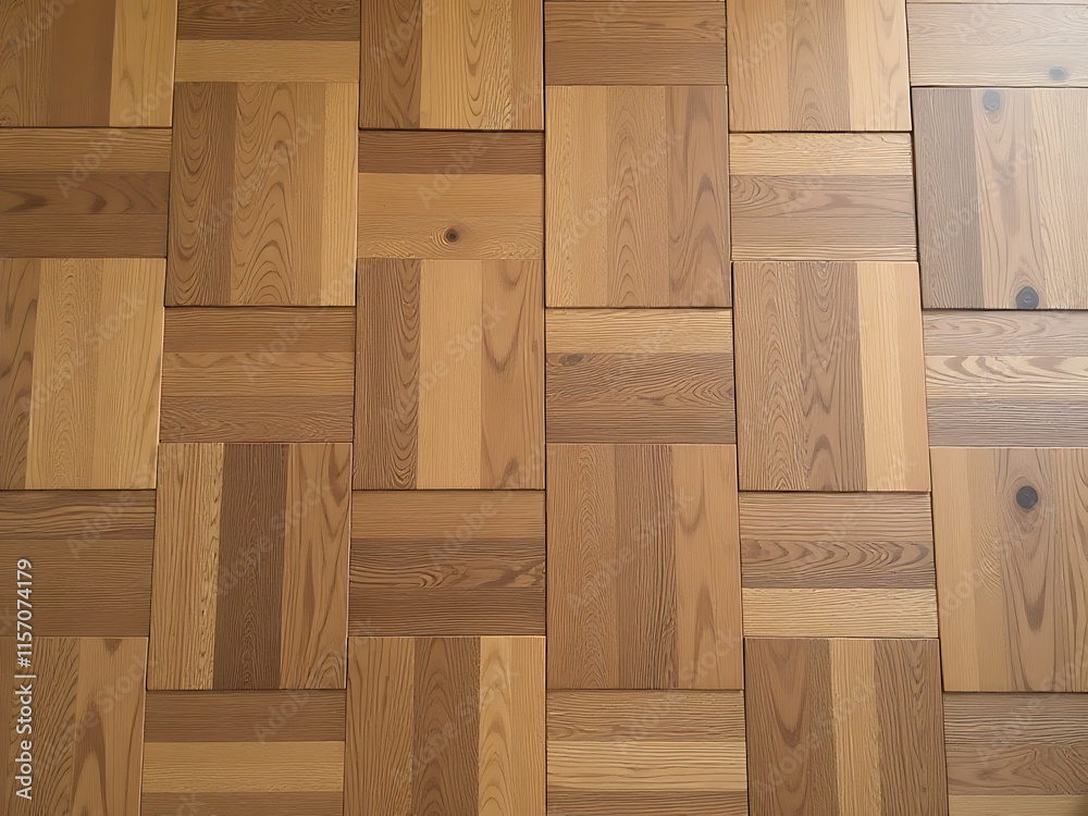Poster Parquet Wood Grain Texture Can Be Tiled Seamlessly To Create A Unique And Visually Appealing Design Effect Instantly Everywhere. 00003