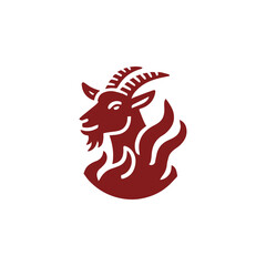 Fire goat logo