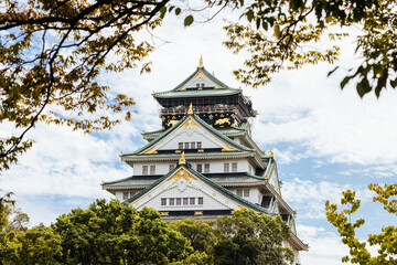 Historic Osaka Castle in Japan