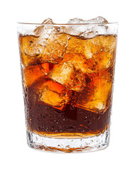 Refreshing Summer Cocktail Drink Isolated on White Background