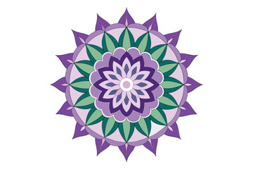 Indian colorful mandala pattern vector illustration