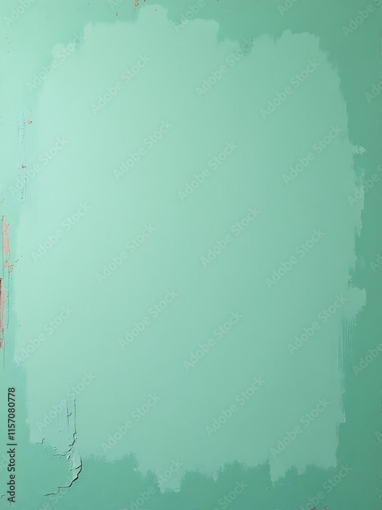 Poster Old Wall With A Soft Green Color Texture Providing A Calm Background For Various Digital Uses Freely. 00003