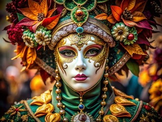 Venetian Carnival Mask: Authentic Craftsmanship and Tradition - Documentary Photography