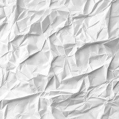 Obraz premium crumpled paper texture, crumpled paper texture, Abstract white crumpled and creased recycle paper texture background 