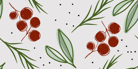 Floral print. Seamless pattern. Hand drawn style. Collage contemporary print. Fashionable template for design
