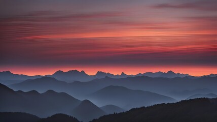 Obraz premium Time-Lapse of Night to Day Sky Transition from Mountain Summit