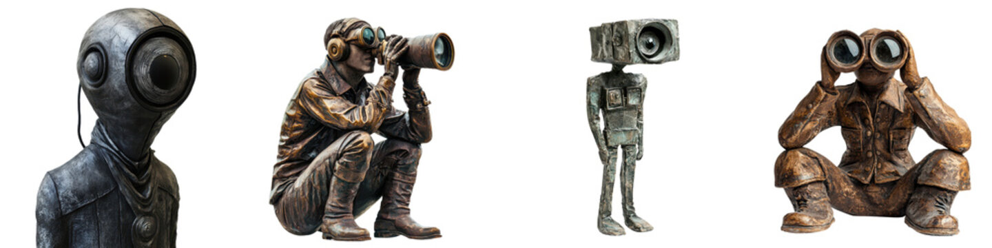 Futuristic cyborg figure exploring an unknown and mysterious environment showcasing innovative technology design and the concept of intelligence and futuristic discoveries