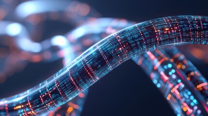 Supercomputer processing vast amounts of data, symbolizing advanced technology and innovation in data analytics and computational power.