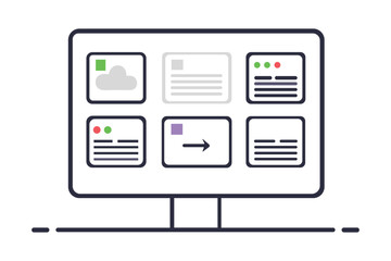 Digital Dashboard Display with Multiple Applications