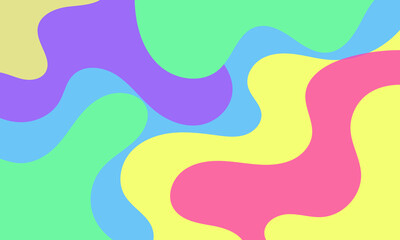 collection Colorful liquid and fluid background for summer,waves summer background.