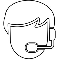 Consultant, customer service, technical support icon