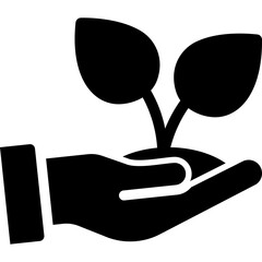 Growth, business startup, hand icon