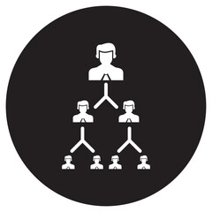 Hierarchy, connection, network icon