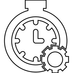 Productivity, deadline, time management icon