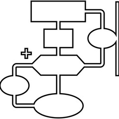 Obraz premium Project plan, workflow, management icon