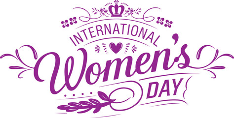  international women's day typography