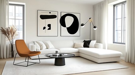 Modern Minimalist Living Room Interior Design