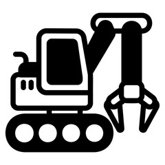 Excavator grapple icon