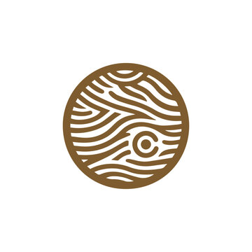 Pattern wood logo