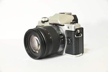 Fototapeta premium クラシックデザインのデジタル一眼カメラ
