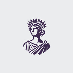 Roman goddess logo