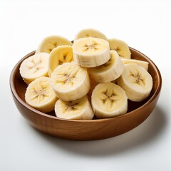 sliced banana on a plate