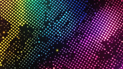 Abstract rainbow dotted background.