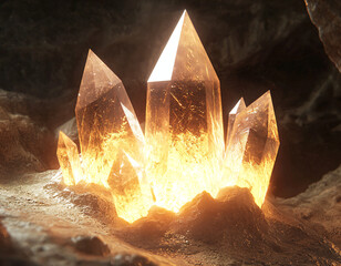 Glowing Cave Crystals