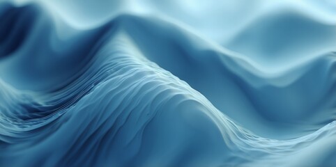 Obraz premium Light blue elegant background abstract waves grainy texture banner header poster design