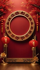 Chinese New Year Design Backgrounds: Festive and Customizable