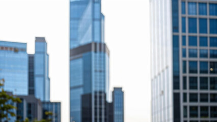 Obraz premium Blurred office building in the background with copy space image.