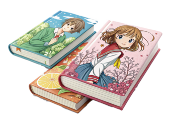 children reading a book