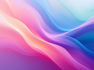Fototapeta premium Colorful abstract waves with smooth gradient, vibrant background design.
