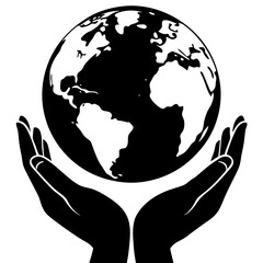 hands holding earth