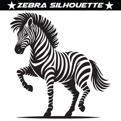 Animal zebra black and white stripes design, eps 10