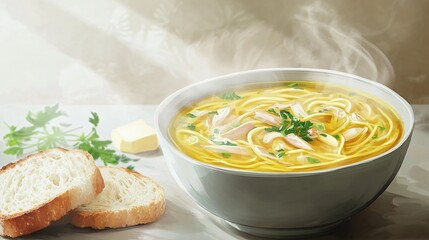 Chicken Noodle Soup with a Modern Touch