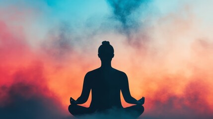 Depicting the healing process in burnout recovery, highlighting therapy, self-care, and health practices such as deep relaxation, meditation, and restorative therapies for stress reduction