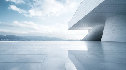 Obraz premium Modern buildings and plaza platforms