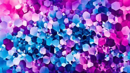 Abstrakter violett blauer leuchtender geometrischer strukturierter auffälliger Hintergrund
